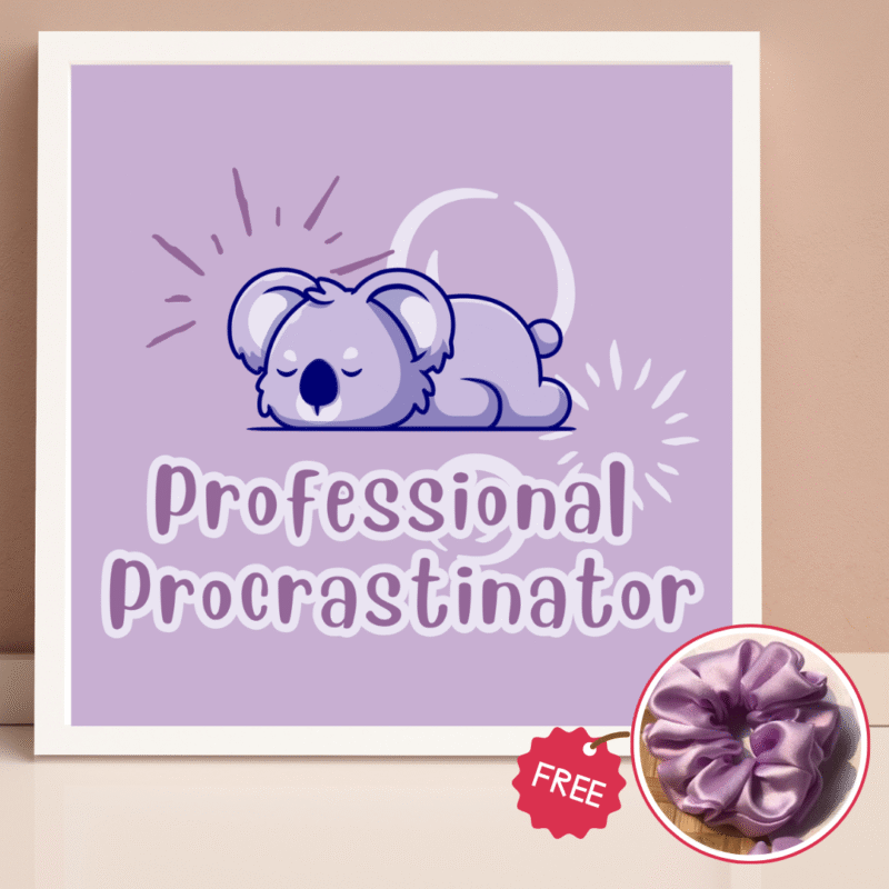 Pinterest Purple Koala Frame 5x5”
