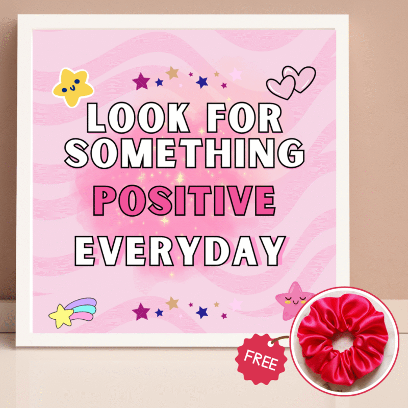 Positive Vibes Pinterest Frame 5x5"