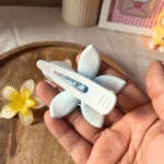 Plumeria Blossom Large Floral Claw Clips