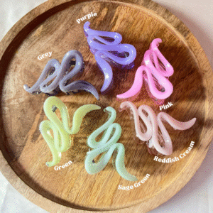 Wavy Acrylic Dual Shade Hair Claws