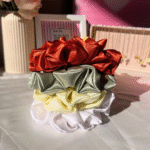 Rustic Glow – XL Satin Scrunchie Set