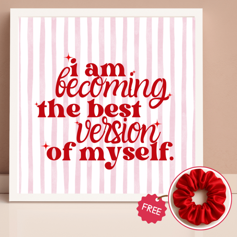 Pinterest Self Confident Frame 5x5"