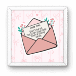 Dear Me Pinterest Pink Self-Love Frame