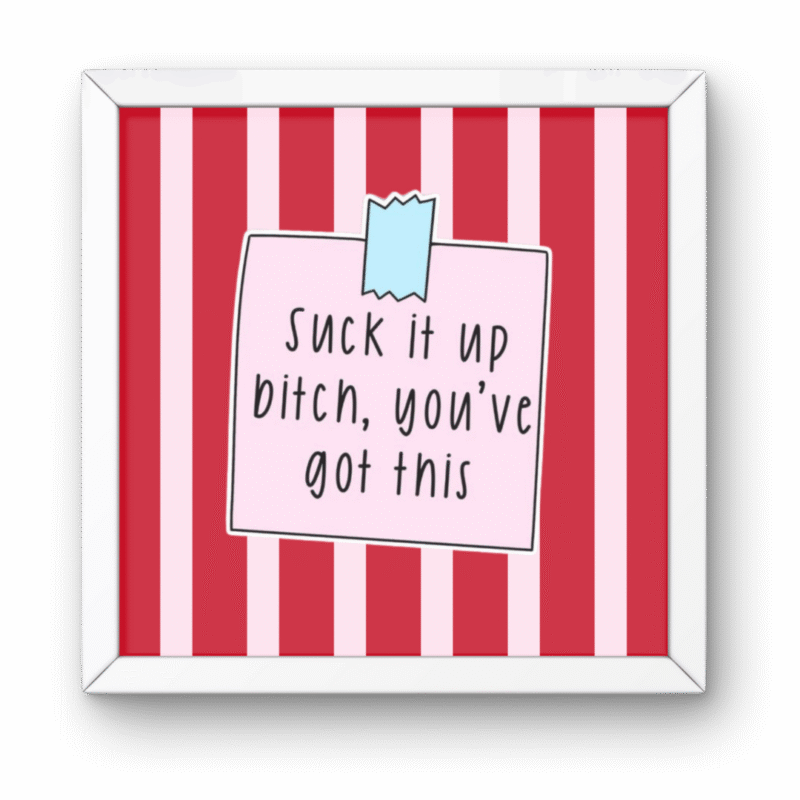 Bold Girl Boss Edition Quote Frame