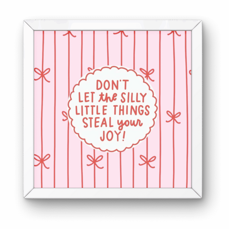 Pinterest Pink Bow Wall Art Frame