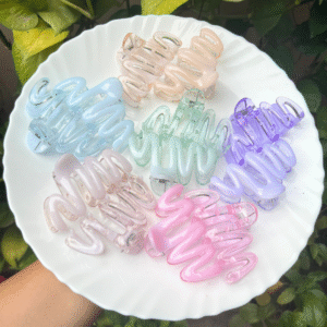 Wavy Pastel Dual Shade Hair Claws