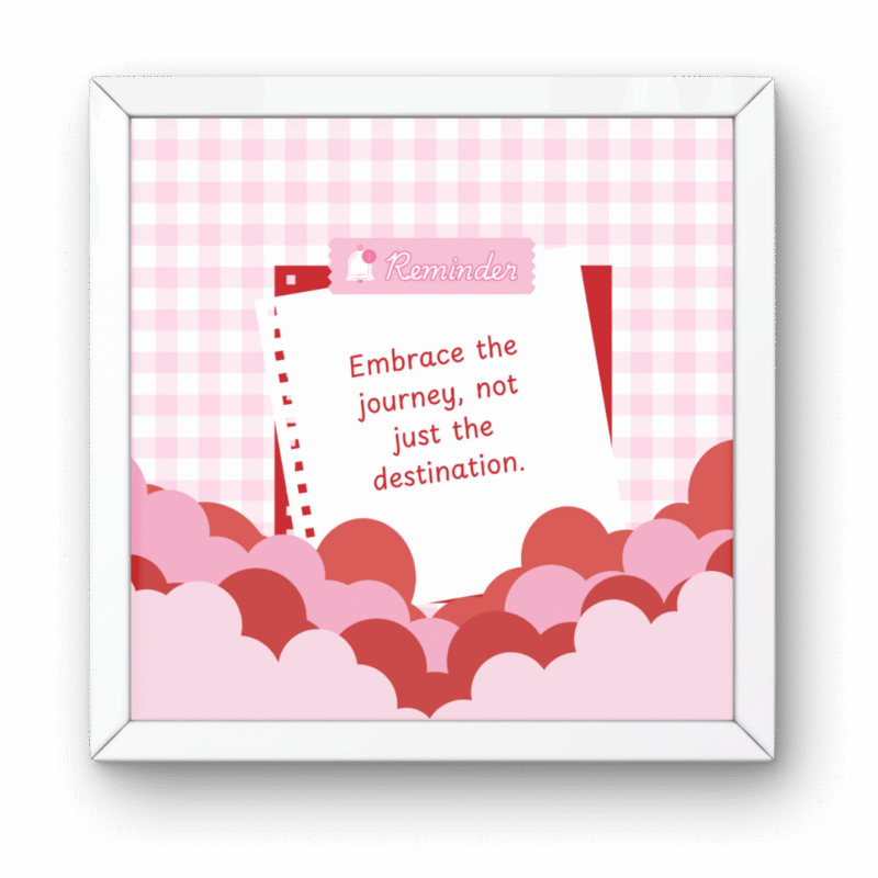 Embrace the Journey Pinterest Frame