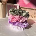 Pastel Luxe – XL Satin Scrunchie Combo Set