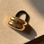 Pinterest Double Dome Gold Metal Hair Tie