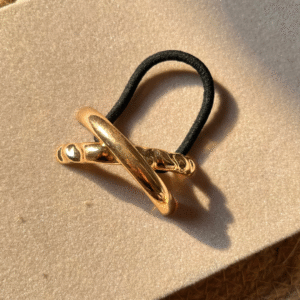 Pinterest Gold Twist Metal Hair Tie