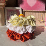Sunset Luxe – XL Satin Scrunchie Combo Set