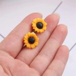 Sunflower Stud Earrings