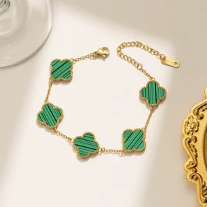 Green Clover Anti Tarnish Bracelet