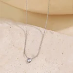 Starlit Glow Anti-Tarnish Solitaire Pendant