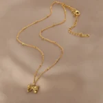 Belle Bow Necklace Anti Tarnish Gold Plated Belle Bow Necklace Anti Tarnish Gold Plated