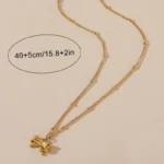 Belle Bow Necklace Anti Tarnish Gold Plated Belle Bow Necklace Anti Tarnish Gold Plated