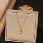 Love Pearl Necklace Anti Tarnish Gold Plated