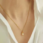 Love Pearl Necklace Anti Tarnish Gold Plated