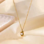 Love Pearl Necklace Anti Tarnish Gold Plated