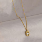 Love Pearl Necklace Anti Tarnish Gold Plated