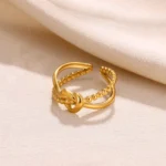 Liora Knot Ring Anti Tarnish Gold Plated