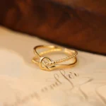 Liora Knot Ring Anti Tarnish Gold Plated
