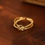 Liora Knot Ring Anti Tarnish Gold Plated