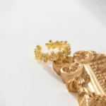 Princess Amara Daisy Ring Anti Tarnish Gold Plated