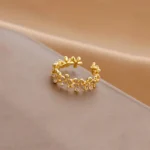 Princess Amara Daisy Ring Anti Tarnish Gold Plated