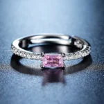 Aurora Sparkle Anti Tarnish Pink Ring