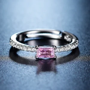 Aurora Sparkle Anti Tarnish Pink Ring