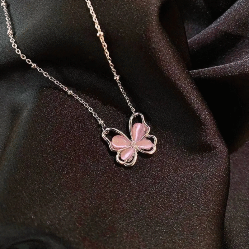 Blush Butterfly Necklace