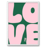 Love You Minimal A4 Frame