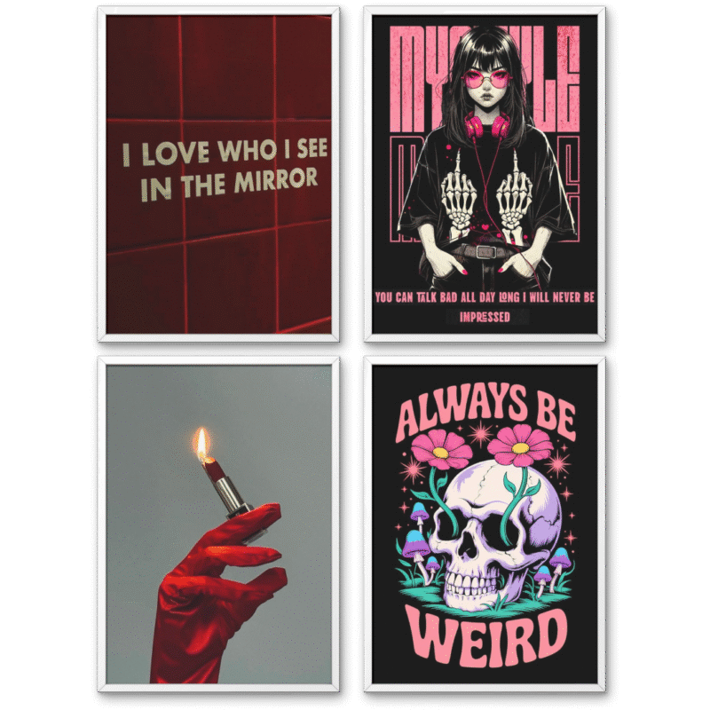 Bold Confidence Wall Art Frame Set of 4