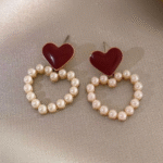 Love Me Pearl Heart Earrings Love Me Pearl Heart Earrings