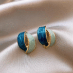 Blue Lagoon Korean Earrings