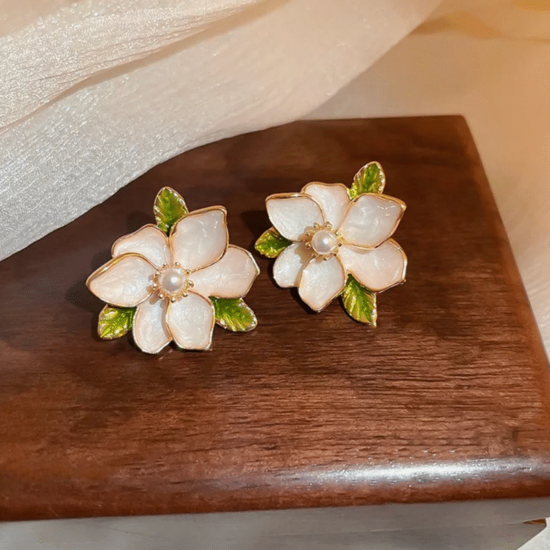 Pearl Blossom Earrings