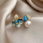 Ocean Bloom Pearl Earrings