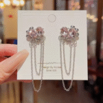 Dreamy Crystal Chain Earrings