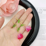 Blooming Tulip Dangle Earrings