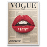 Vogue Style Lips A4 Frame