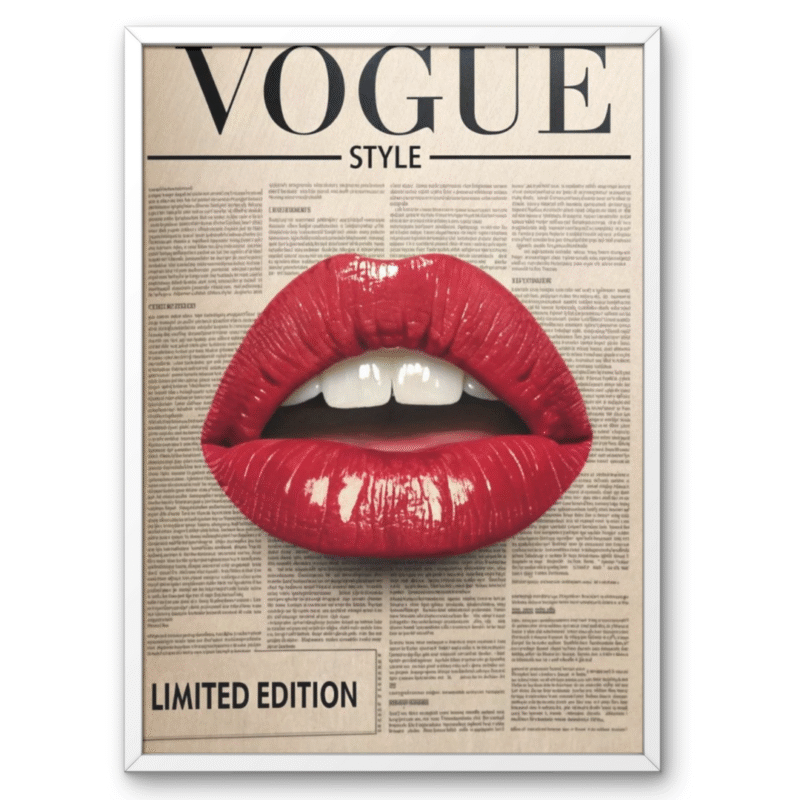 Vogue Style Lips A4 Frame