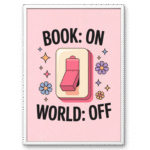 Book ON World OFF A4 Frame