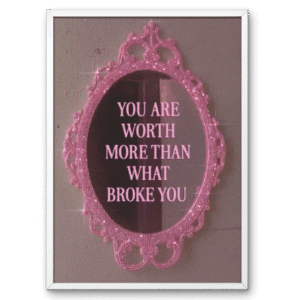 You Are Worth More Than What Broke You A4 Frame