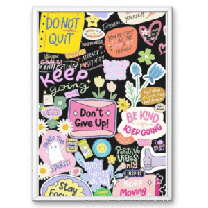 Don’t Give Up Motivational Collage A4 Frame