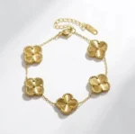 Gold Clover Anti Tarnish Bracelet Gold Clover Anti Tarnish Bracelet